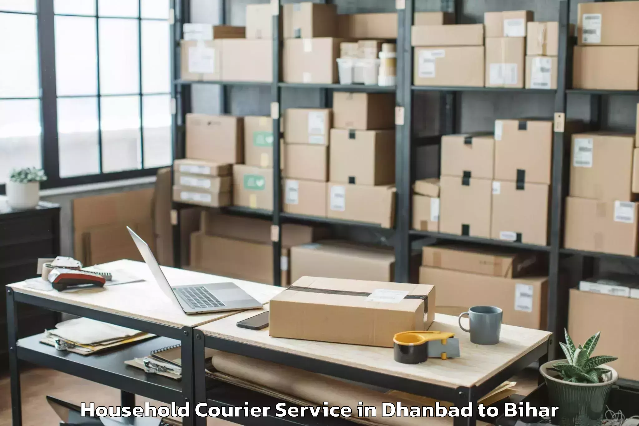 Dhanbad to Jahanabad Household Courier Booking